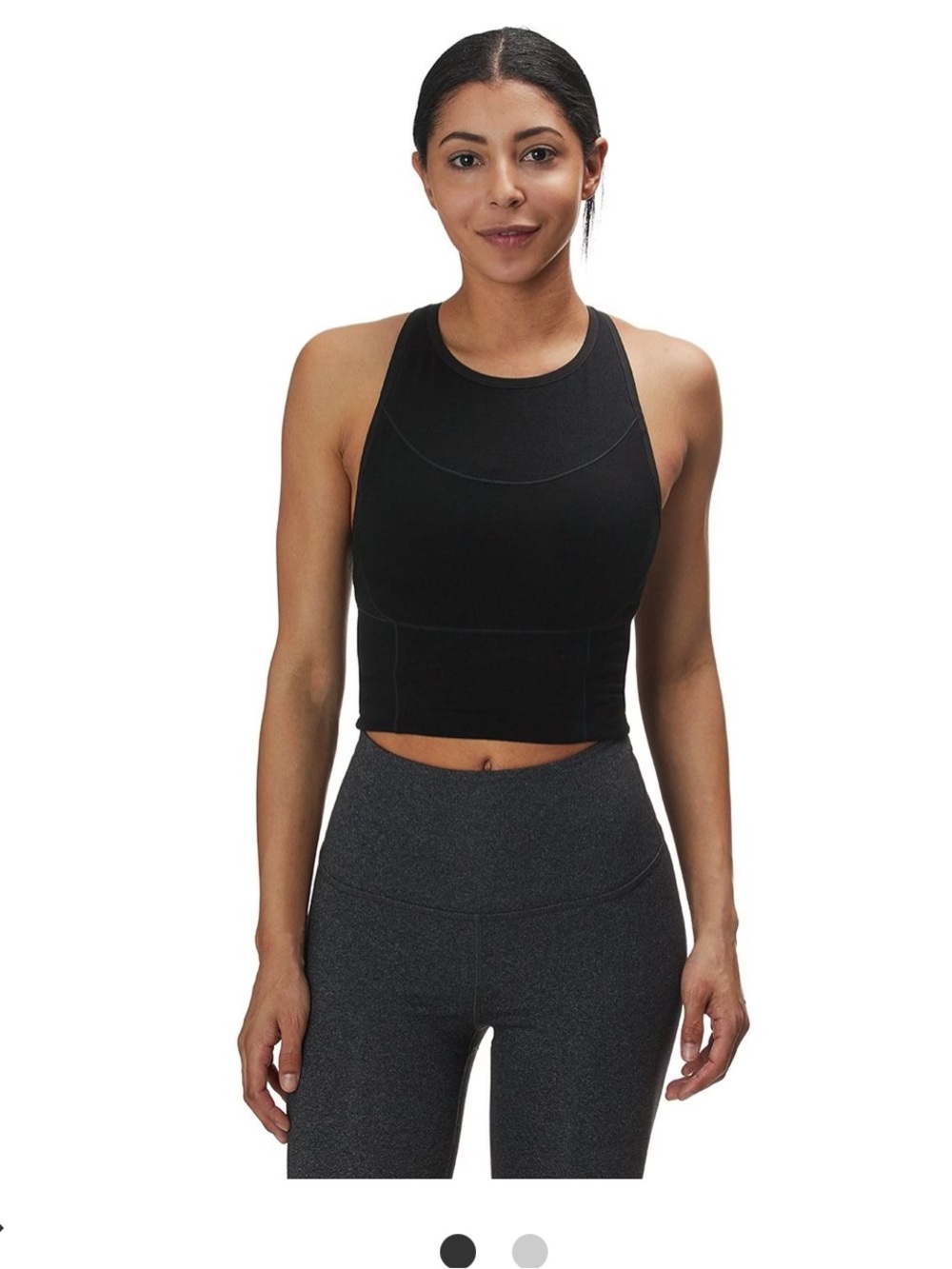 Icebreaker Meld Zone LongLine Sports Bra black large